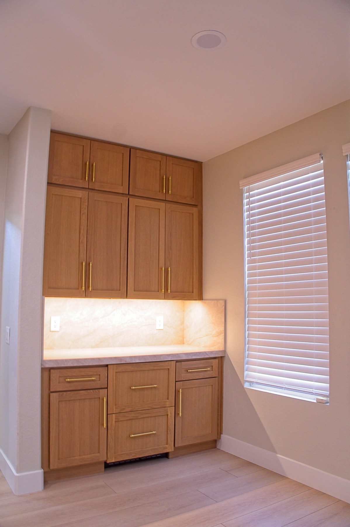 Bar cabinetry detail